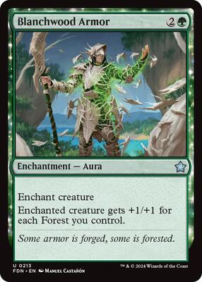 Blanchwood Armor card from Foundations
