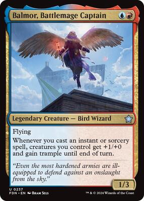 Balmor, Battlemage Captain card from Foundations