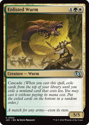 Enlisted Wurm card from Foundations Jumpstart