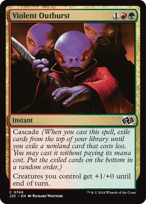 Violent Outburst card from Foundations Jumpstart