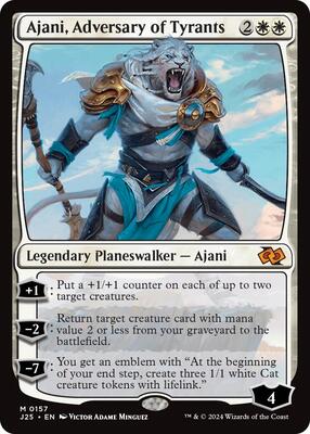 Ajani, Adversary of Tyrants card from Foundations Jumpstart