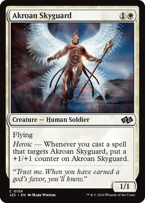 Akroan Skyguard card from Foundations Jumpstart