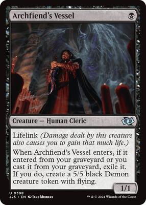 Archfiend's Vessel card from Foundations Jumpstart
