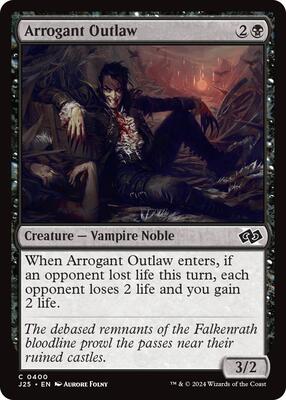 Arrogant Outlaw card from Foundations Jumpstart