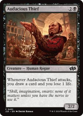 Audacious Thief card from Foundations Jumpstart
