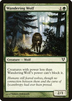 Wandering Wolf card from Avacyn Restored