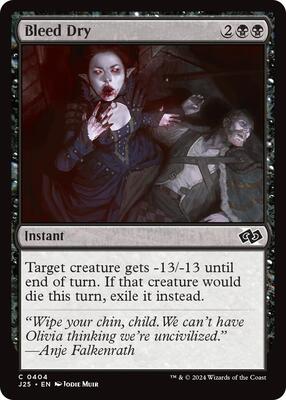 Bleed Dry card from Foundations Jumpstart
