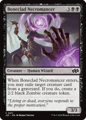 Boneclad Necromancer card from Foundations Jumpstart
