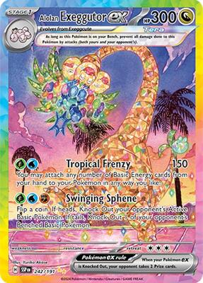 Alolan Exeggutor ex - 242/191 card from SV08: Surging Sparks