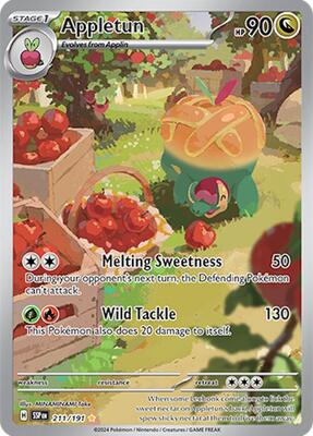 Appletun - 211/191 card from SV08: Surging Sparks