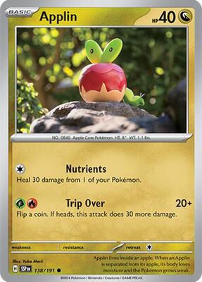 Applin card from SV08: Surging Sparks