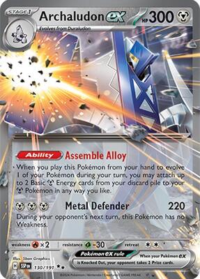 Archaludon ex - 130/191 card from SV08: Surging Sparks