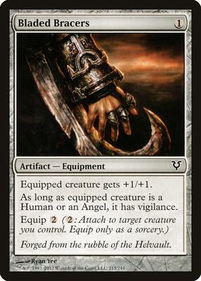 Bladed Bracers card from Avacyn Restored