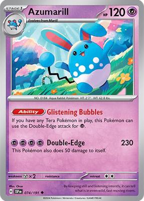 Azumarill card from SV08: Surging Sparks
