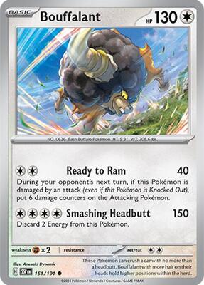 Bouffalant card from SV08: Surging Sparks