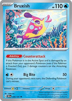 Bruxish - 049/191 card from SV08: Surging Sparks