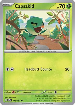 Capsakid card from SV08: Surging Sparks