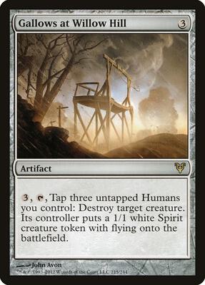 Gallows at Willow Hill card from Avacyn Restored