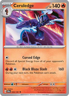 Ceruledge - 035/191 card from SV08: Surging Sparks