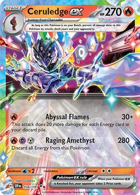 Ceruledge ex card from SV08: Surging Sparks