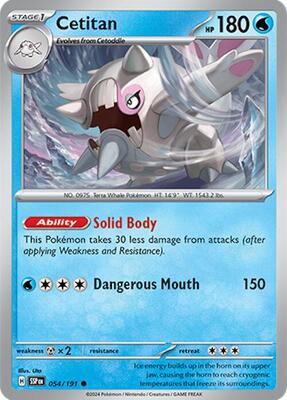 Cetitan - 054/191 card from SV08: Surging Sparks