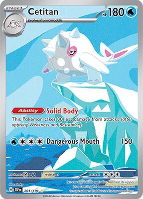 Cetitan - 201/191 card from SV08: Surging Sparks