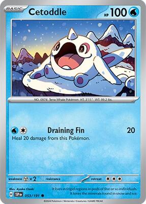 Cetoddle card from SV08: Surging Sparks