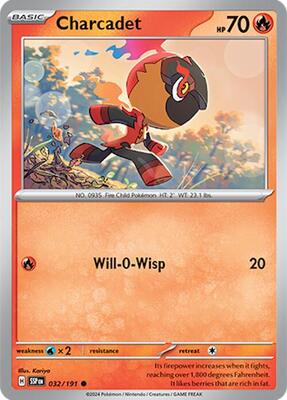 Charcadet - 032/191 card from SV08: Surging Sparks