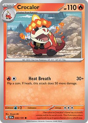 Crocalor card from SV08: Surging Sparks