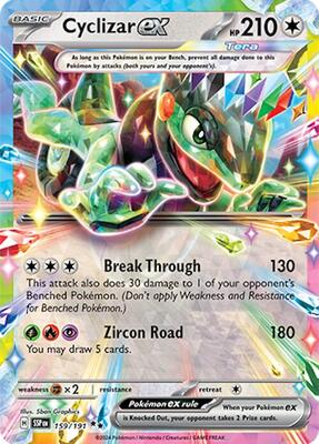 Cyclizar ex - 159/191 card from SV08: Surging Sparks