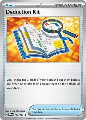 Deduction Kit card from SV08: Surging Sparks