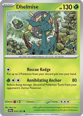 Dhelmise card from SV08: Surging Sparks