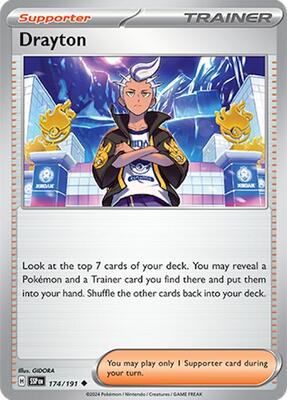 Drayton - 174/191 card from SV08: Surging Sparks