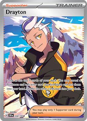 Drayton - 232/191 card from SV08: Surging Sparks