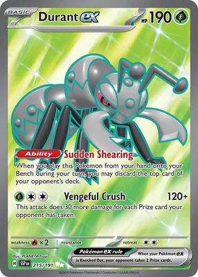 Durant ex - 215/191 card from SV08: Surging Sparks