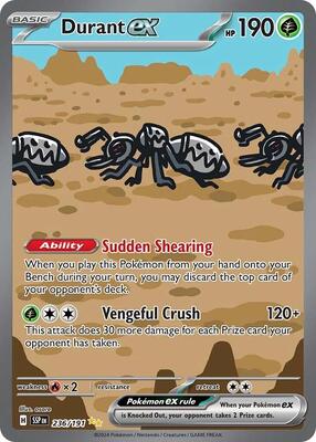 Durant ex - 236/191 card from SV08: Surging Sparks