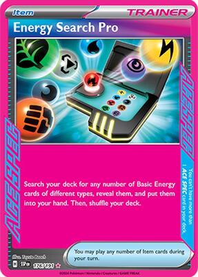 Energy Search Pro card from SV08: Surging Sparks