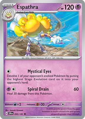 Espathra card from SV08: Surging Sparks