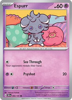 Espurr card from SV08: Surging Sparks