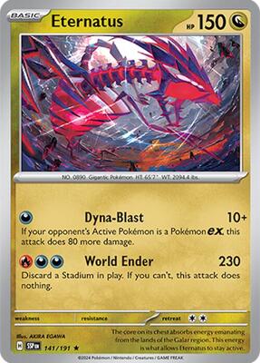 Eternatus card from SV08: Surging Sparks