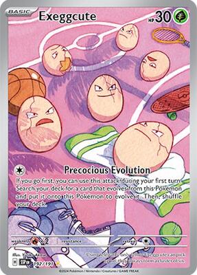 Exeggcute - 192/191 card from SV08: Surging Sparks