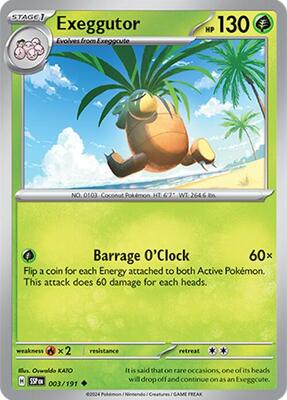 Exeggutor card from SV08: Surging Sparks