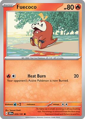 Fuecoco card from SV08: Surging Sparks