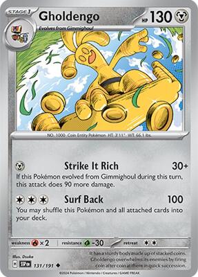 Gholdengo card from SV08: Surging Sparks
