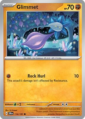 Glimmet card from SV08: Surging Sparks