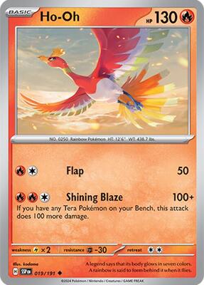 Ho-Oh card from SV08: Surging Sparks