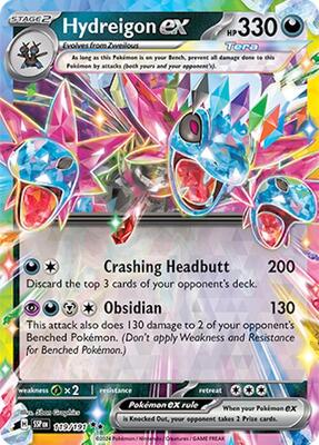 Hydreigon ex - 119/191 card from SV08: Surging Sparks