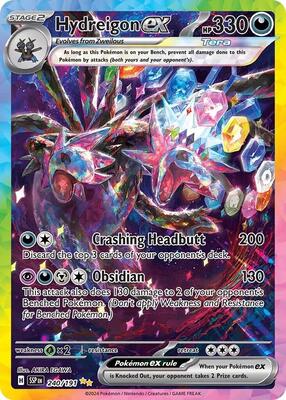 Hydreigon ex - 240/191 card from SV08: Surging Sparks