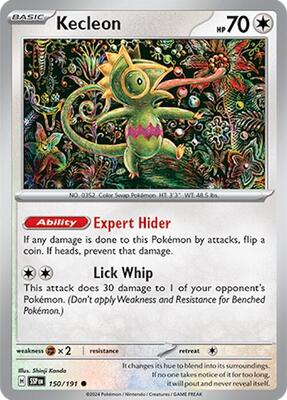 Kecleon - 150/191 card from SV08: Surging Sparks