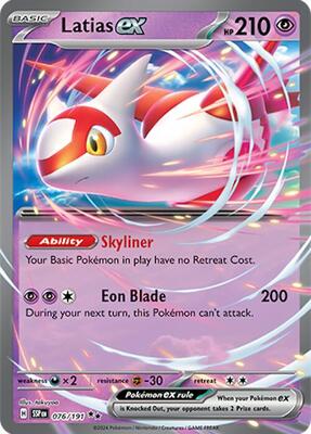 Latias ex - 076/191 card from SV08: Surging Sparks
